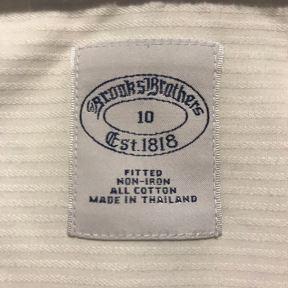 Brooks Brothers Tops Brooks Brothers 818 Line White Cotton Shirt